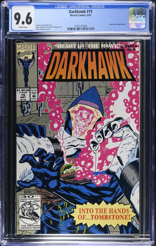 Darkhawk #15 (5/92) Graded CGC 9.6