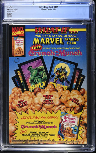 Incredible Hulk #405 (5/93) Graded CGC 9.8