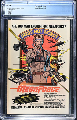 Daredevil #186 (9/82) Graded CGC 8.5