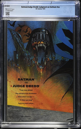 Batman/Judge Dredd: Judgment on Gotham #nn (1991) Graded CGC 9.8
