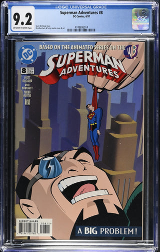 Superman Adventures #8 (6/97) Graded CGC 9.2