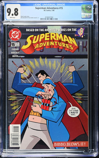 Superman Adventures #15 (1/98) Graded CGC 9.8
