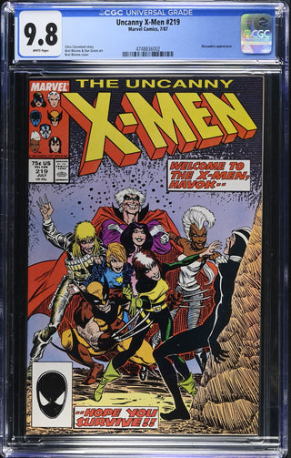 Uncanny X-Men #219 (7/87) Graded CGC 9.8