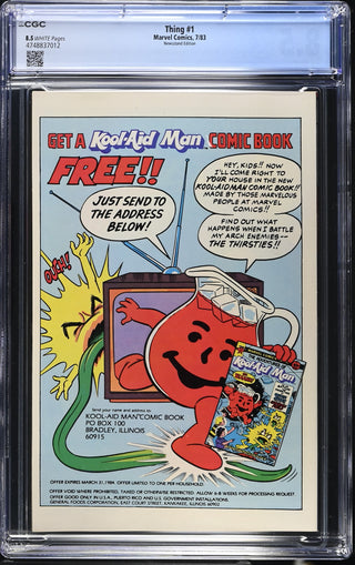 Thing #1 (7/83) Graded CGC 8.5 Newsstand Edition