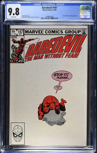 Daredevil #187 (10/82) Graded CGC 9.8