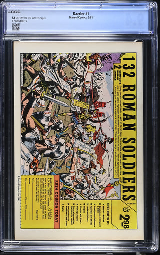 Dazzler #1 (3/81) Graded CGC 9.4