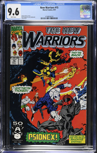 New Warriors #15 (9/91) Graded CGC 9.6