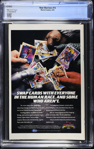New Warriors #15 (9/91) Graded CGC 9.6