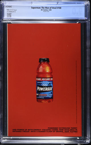 Superman: The Man of Steel #100 (5/00) Graded CGC 9.0 Variant Cover