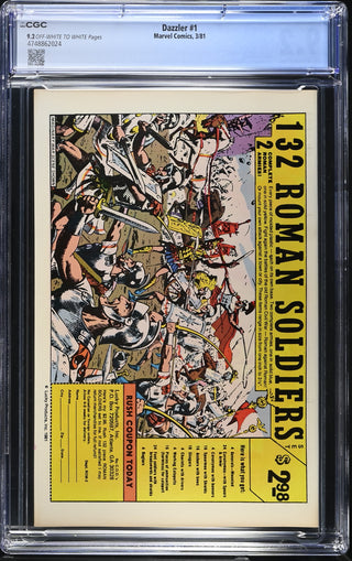Dazzler #1 (3/81) Graded CGC 9.2