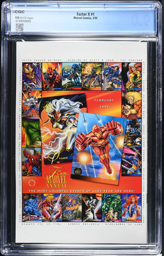 Factor X #1 (3/95) Graded CGC 9.0