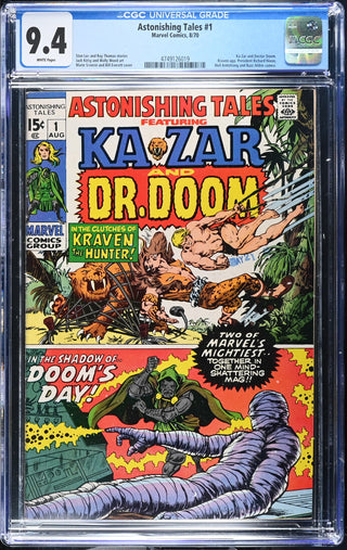 Astonishing Tales #1 (8/70) Graded CGC 9.4