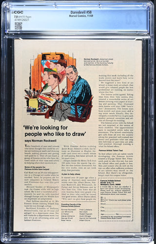 Daredevil #58 (11/69) Graded CGC 7.0