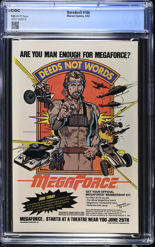 Daredevil #186 (9/82) Graded CGC 9.0
