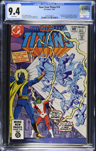 New Teen Titans #14 (12/81) Graded CGC 9.4