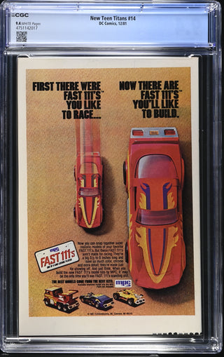 New Teen Titans #14 (12/81) Graded CGC 9.4