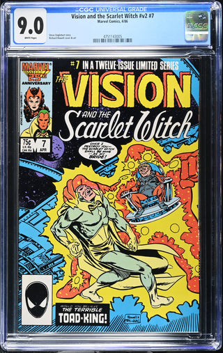 Vision and the Scarlet Witch #v2 #7 (4/86) Graded CGC 9.0