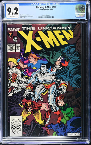 Uncanny X-Men #235 (10/88) Graded CGC 9.2