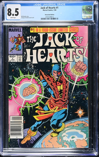 Jack of Hearts #1 (1/84) Graded CGC 8.5 Newsstand Edition