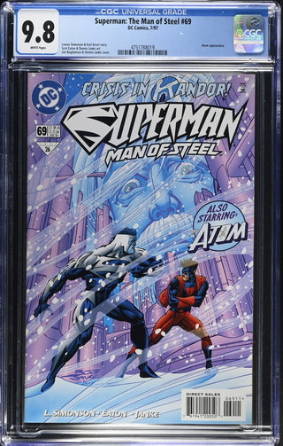 Superman: The Man of Steel #69 (7/97) Graded CGC 9.8