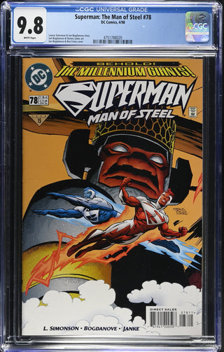 Superman: The Man of Steel #78 (4/98) Graded CGC 9.8