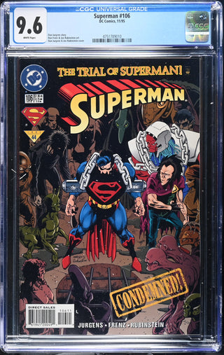 Superman #106 (11/95) Graded CGC 9.6