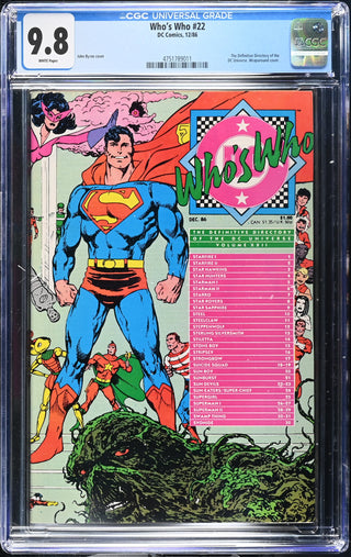 Who's Who #22 (12/86) Graded CGC 9.8