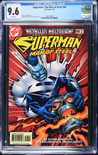 Superman: The Man of Steel #68 (6/97) Graded CGC 9.6
