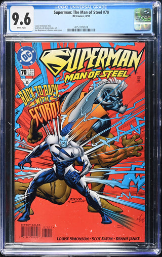 Superman: The Man of Steel #70 (8/97) Graded CGC 9.6