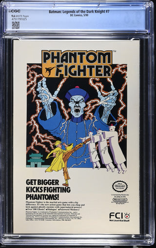 Batman: Legends of the Dark Knight #7 (5/90) Graded CGC 9.6