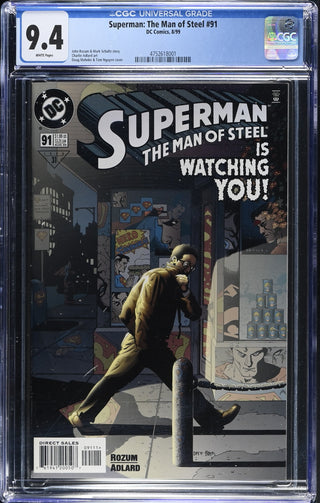 Superman: The Man of Steel #91 (8/99) Graded CGC 9.4