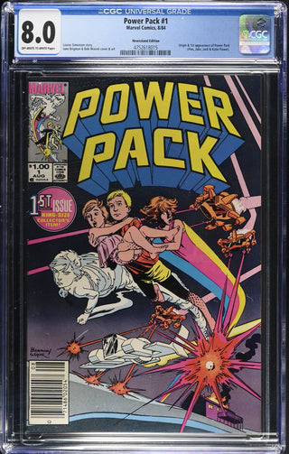 Power Pack #1 (8/84) Graded CGC 8.0 Newsstand Edition