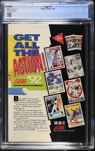 Cage #1 (4/92) Graded CGC 9.4