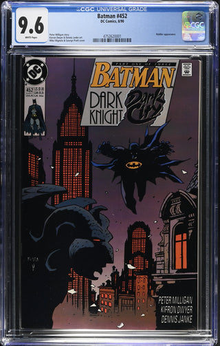 Batman #452 (8/90) Graded CGC 9.6