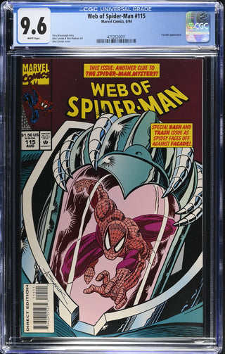Web of Spider-Man #115 (8/94) Graded CGC 9.6
