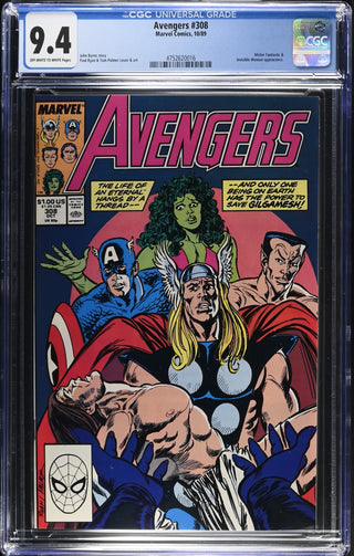 Avengers #308 (10/89) Graded CGC 9.4