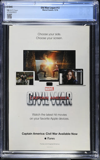 Old Man Logan #12 (12/16) Graded CGC 9.8