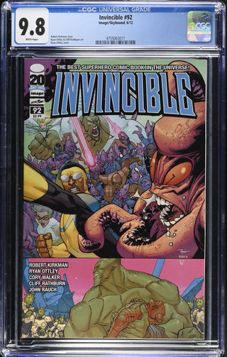 Invincible #92 (6/12) Graded CGC 9.8 front cover