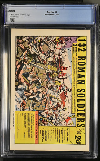 Dazzler #1 (3/81) Graded CGC 9.8