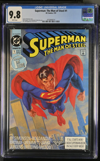 Superman: The Man of Steel #1 (7/91) Graded CGC 9.8