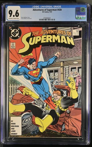 Adventures of Superman #430 (7/87) Graded CGC 9.6