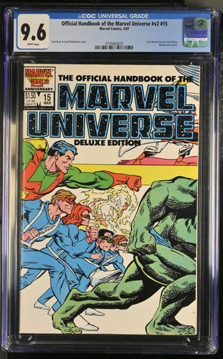 Official Handbook of the Marvel Universe #v2 #15 (3/87) Graded CGC 9.6