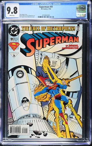 Superman #91 (7/94) Graded CGC 9.8