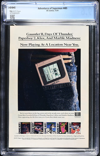 Adventures of Superman #485 (12/91) Graded CGC 9.6