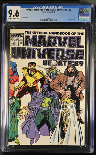 Official Handbook of the Marvel Universe #v3 #6 (11/89) Graded CGC 9.6