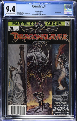 Dragonslayer #1 (10/81) Graded CGC 9.4 Newsstand Edition