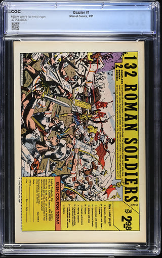Dazzler #1 (3/81) Graded CGC 9.8