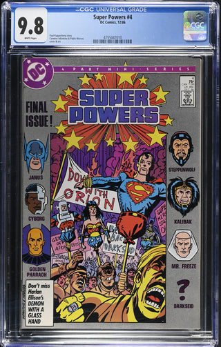 Super Powers #4 (12/86) Graded CGC 9.8