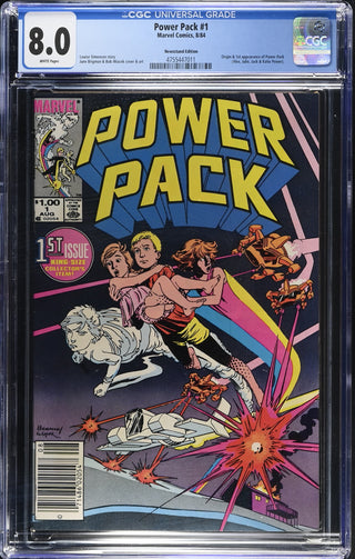 Power Pack #1 (8/84) Graded CGC 8.0 Newsstand Edition