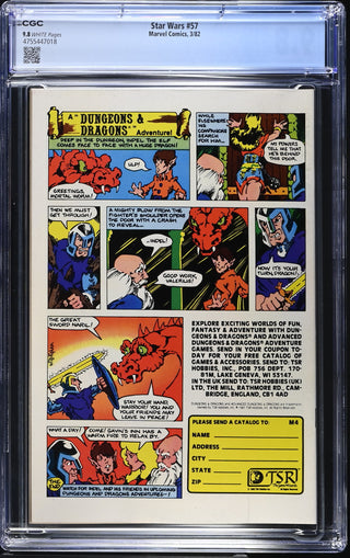 Star Wars #57 (3/82) Graded CGC 9.8
